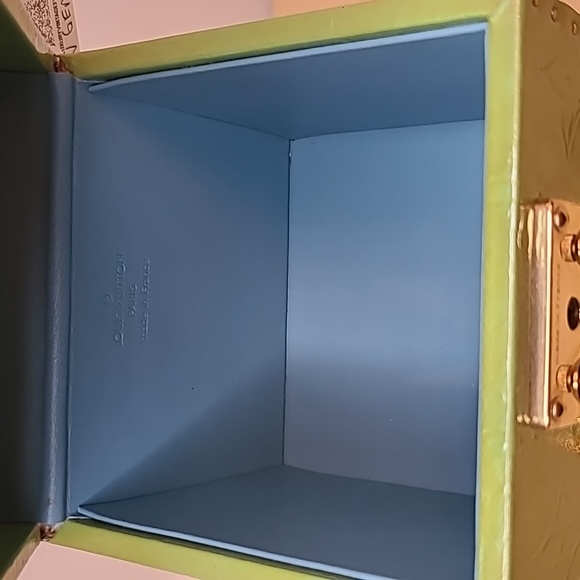 LOUIS VUITTON VINTAGE 1998 MONOGRAM VERNIS BLEECKER POUCH GREEN/BLUE STUNNING! - Picture 14 of 17